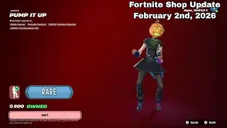 Fortnite: Rare~ Pump it Up Emote is Back! Item Shop Review [February 2nd, 2026] (Chapter 7)