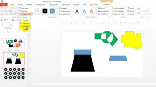Powerpoint 2013, Marge shapes Union，Combine，Fragment，Substract