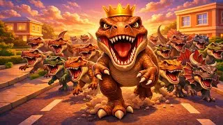 🦕Dino Crowd Gameplay Walkthrough Part 1 &ndash; Satisfying Crowd Run & Dinosaurs (Android,iOS)