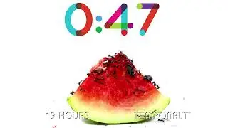 2 minut timer  ant vs water melon