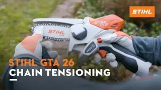 How to tension the GTA 26 chain | STIHL
