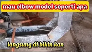 Cara membuat elbow 90 cable duct 150