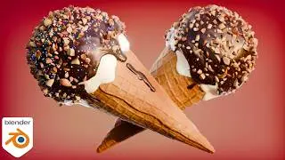 Ice Cream Drumsticks🍦(Blender Tutorial)