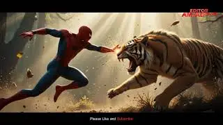 Hybrid Ideas: Spider-Man Vs Tiger. Mind Blowing Creatures, Incredible Animals Fusion. AI Beasts