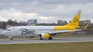 Boeing 737-800 (8HX) UR-UBC Bees Airline 2021.11.08. Lviv(LWO)