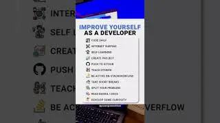 Improve yourself as a developer ! #development #programming #coding #frontenddeveloper #shorts