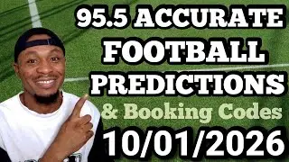 FOOTBALL PREDICTIONS TODAY 10/01/2026 | SOCCER PREDICTIONS TODAY | BETTING TIPS #footballpredictions