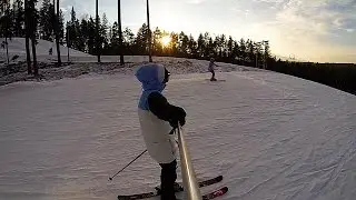GoPro HD Skiing in Ozolkalns,Cēsis Latvija #HEADSKII #GoPro