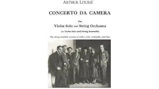 [Arthur Louri&eacute;] Concerto da Camera (Score-Video)