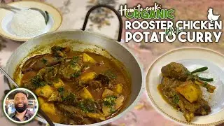 How to cook / Organic Rooster Chicken curry / Desi Style...
