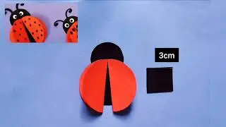 Easy Origami Ladybug 🐞। Make a Simple paper Ladybug 🐞 for Beginners ❤️ paper craft
