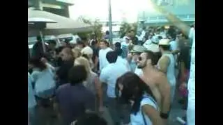 Marriot pool party downtown LA with Sandra Collins