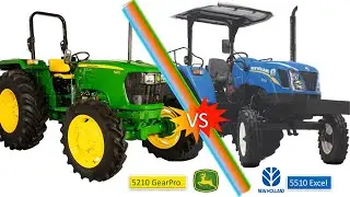 कौन है बेस्ट 🥇 Johndeere 5210 GearPro 😎or Newholland 5510 Excel 😇Full Comparison, 50hp Tractors