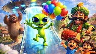 Kalu Madari Aaya | कालू मदारी आया काला अपना भालू लाया | Hindi Rhymes And Baby Songs | Kids Rhymes