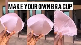 HOW TO COVER UP A READY MADE BRA CUP FOR BEGINNERS 