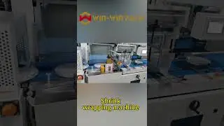 Fully automatic sealing and shrinking machine for disposable paper plate packing #sealermachine
