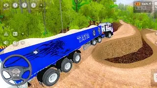 New Big Truck off Road Drive full Loaded Material Truck driving offRoad Gameplay