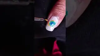 Peacock Feather Nail Art 💅 Design  #nailart #naildesign #nailpolish #nailtutorial #short #trending