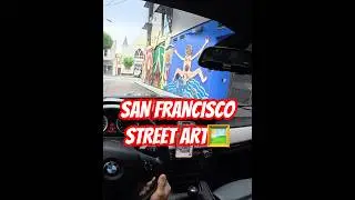 POV drive of the Balmy Alley Murals in San Francisco! #sanfrancisco #artwork #mural #bmw
