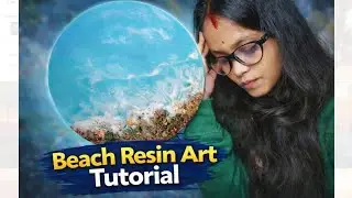 Beach Resin Art Tutorial | Step by Step Resin Art for Beginners 🌊✨ #trending #artist #resinart 