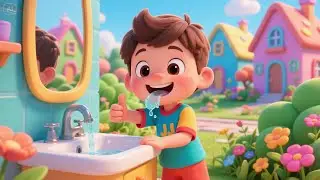 Brushy Brush Time &ndash; Smile Sparkle Song | Fun Teeth Brushing Song for Kids | Healthy Habits Rhyme