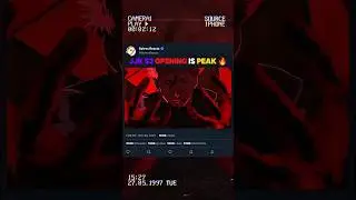 JJK Season 3 New Opening Is Peak 🔥 #jujutsukaisen #anime #animeedit #jjk #jjks3