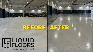 Concrete Dry Polish Time Lapse