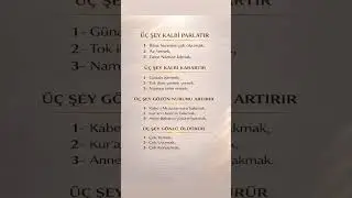 Kalbi etkileyen 3 şey&hellip; #dinivideolar #kalp #huzur #islamiicerik #ilahirahmet #hikmetlis&ouml;zler #amin