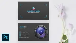Creative photographer Business Card Design - Photoshop Tutorial
