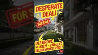 🔥 Desperate Sale! Luxury Floor in DLF Grove phase 5, Gurgaon | Lowest Price Ever | #dlf