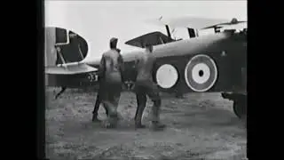 RAF Sopwith Dolphin launching for a bombing mission (1918)