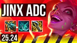JINX & Rell vs MISS FORTUNE & Seraphine (ADC) | KR Master | 25.24