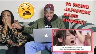 Couple Reacts : 10 Weird Japanese Game Shows Reaction!!!