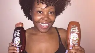 Garnier Whole Blends Smoothing Shampoo & Conditioner | Review & Demo