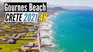 Gournes Beach Crete, Drone, Relaxing Music, Piano