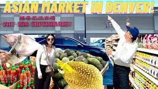 Explore Viet Hoa Asian Supermarket In Denver, Colorado. Frozen Durian!  Alive Fish! Lotus Root!