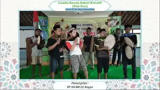 Lomba Tektur Antar RT Se-Desa Semanding || RT 04 RW 02 Krajan