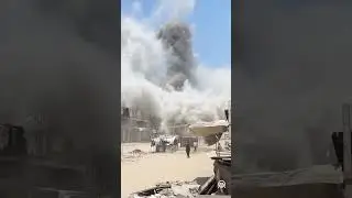 Gaza Airstrike 2025: Raw Footage of Israeli Bombing in Residential Area