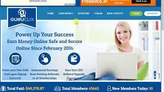 earn with guruclix link in description click and join and earn money without investment
