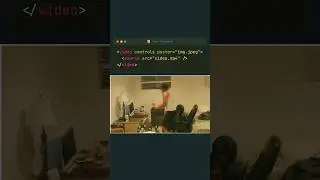 adding thumbnail to video on html #html #css #programming #css3 #javascript