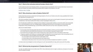 CSK about CSKs Part 3: What are the components of Cardano Starter Kit?