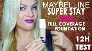 Nejlepší make-up pro mastnou pleť?!? Maybelline SUPER STAY 24H Full Coverage Foundation 12H TEST