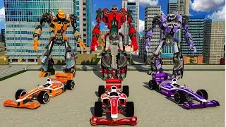 Flying Limo Police Helicopter Car Robot Games#24