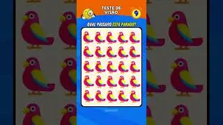Teste de vis&atilde;o com emojis e figuras - Teste visual #quiz #vis&atilde;o