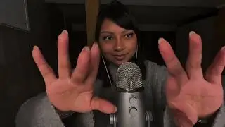 Super slow ASMR plucking your eyebrows ( hand movements and clicky whispers ) 😴 🙀