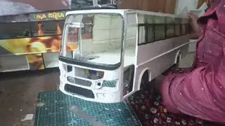 മിനിയച്ചർ ബസിൽ glass ഇട്ടാലൊ / miniature bus #miniaturemodelmaking