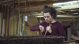Mary Fraser Willow Coffin Weaving