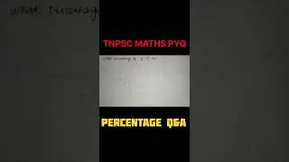 What percentage of 8 is 64 #tnpscmathspyq #aptitude #percentage #tnpscgroup4 #mentalability #maths