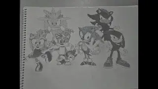 Drawing and Coloring Sonic Characters🎨 by Dragon Vision