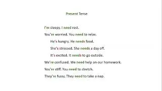 Pronouns, Adjectives, & Nouns in Simple Present Sentences (Adult English Grammar Practice) A1